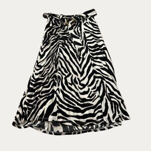 NWOT White House Black Market Zebra Print Skirt